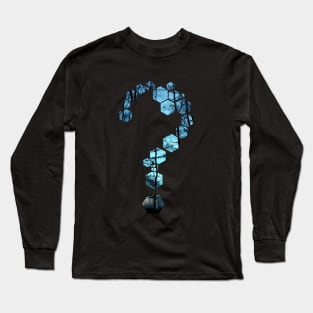 hexagon question mark nature Long Sleeve T-Shirt